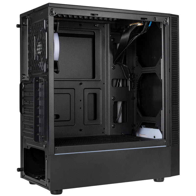 KOLINK Inspire K9 ATX Mid Tower Black Tempered Glass Side Panel, USB 3.2 Gen 1 Type-A, USB 2.0 Type-A