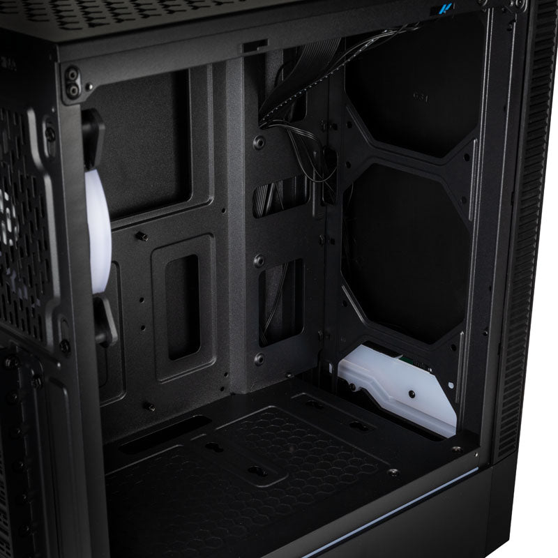 KOLINK Inspire K9 ATX Mid Tower Black Tempered Glass Side Panel, USB 3.2 Gen 1 Type-A, USB 2.0 Type-A