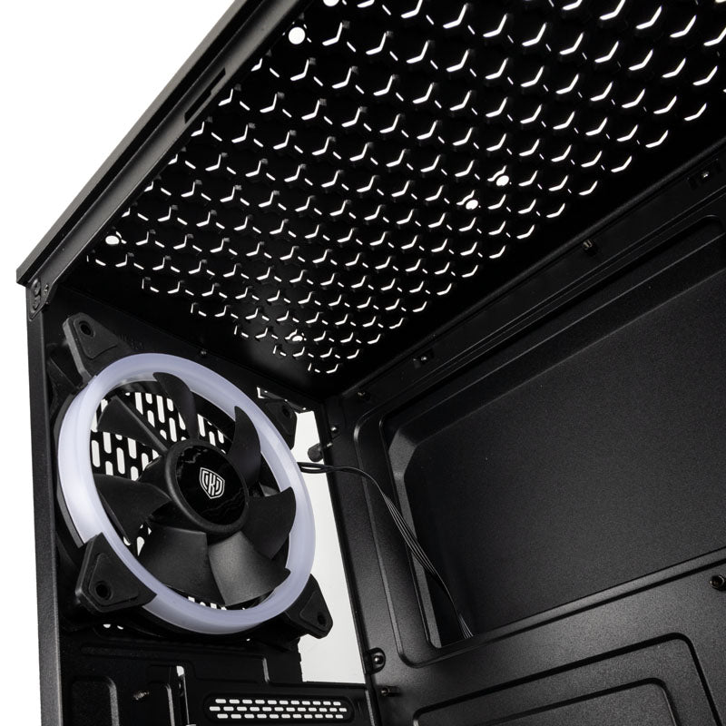 KOLINK Inspire K9 ATX Mid Tower Black Tempered Glass Side Panel, USB 3.2 Gen 1 Type-A, USB 2.0 Type-A