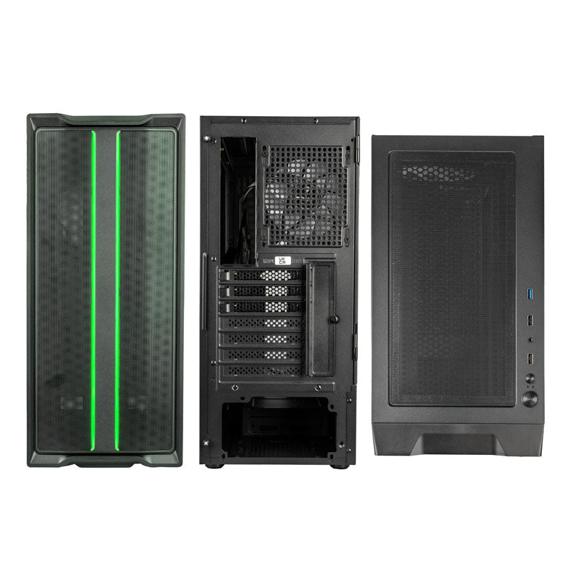 KOLINK Inspire K12 ARGB ATX Mid Tower Black Tempered Glass