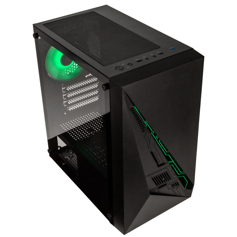 Kolink Inspire K2 Plus ARGB Micro-ATX-Gehäuse, Tempered Glass - schwarz