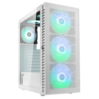 KOLINK Observatory HF Mesh ARGB ATX Mid Tower White Tempered Glass