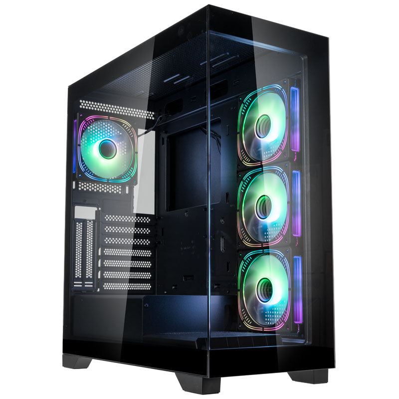 Kolink Unity Peak ARGB Midi-Tower Showcase, Tempered Glass - schwarz