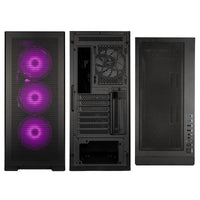 KOLINK Unity Meshbay ARGB ATX Mid Tower Black with Tempered Glass Side Panel and USB 3.2 Gen 1 Type-A, USB 2.0 Type-A
