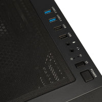 KOLINK Unity Meshbay ARGB ATX Mid Tower Black with Tempered Glass Side Panel and USB 3.2 Gen 1 Type-A, USB 2.0 Type-A