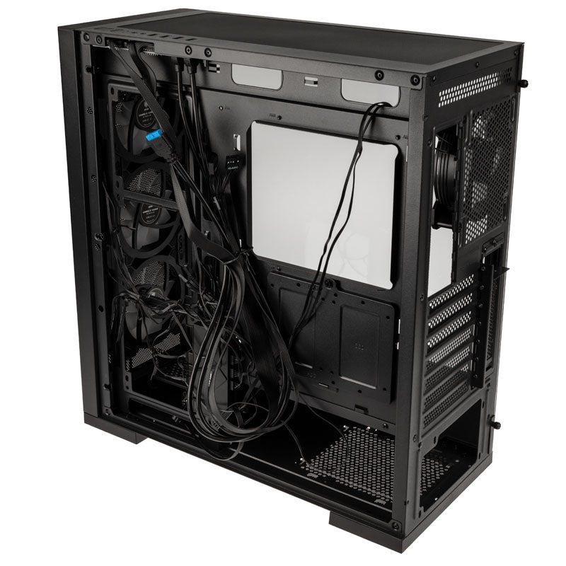KOLINK Unity Meshbay ARGB ATX Mid Tower Black with Tempered Glass Side Panel and USB 3.2 Gen 1 Type-A, USB 2.0 Type-A