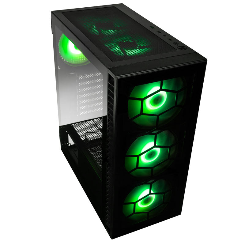 Kolink Observatory HF Plus Glass ARGB Midi-Tower - schwarz