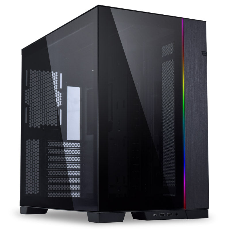 LIAN LI O11 Dynamic EVO O11DEX Black Aluminum / Steel / Tempered Glass ATX Mid Tower Computer Case