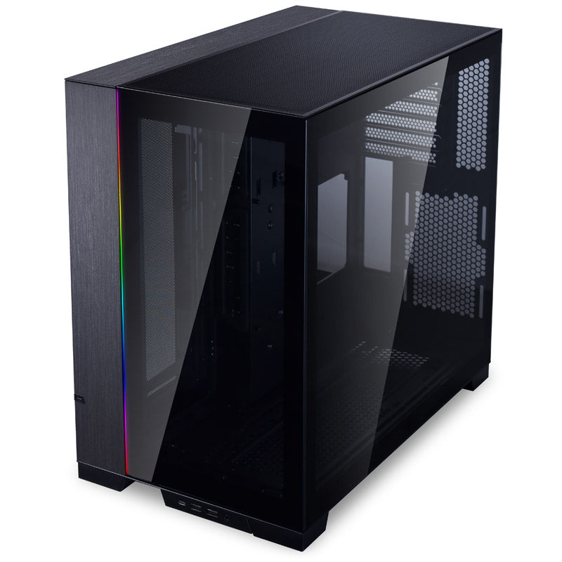 LIAN LI O11 Dynamic EVO O11DEX Black Aluminum / Steel / Tempered Glass ATX Mid Tower Computer Case