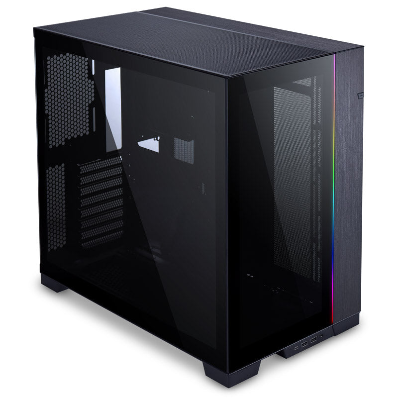 LIAN LI O11 Dynamic EVO O11DEX Black Aluminum / Steel / Tempered Glass ATX Mid Tower Computer Case