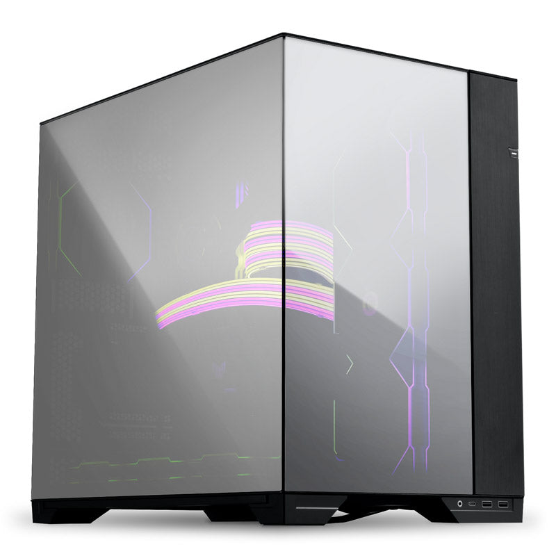 Lian Li O11 Vision Chrome Midi-Tower, verspiegeltes Tempered Glass - schwarz