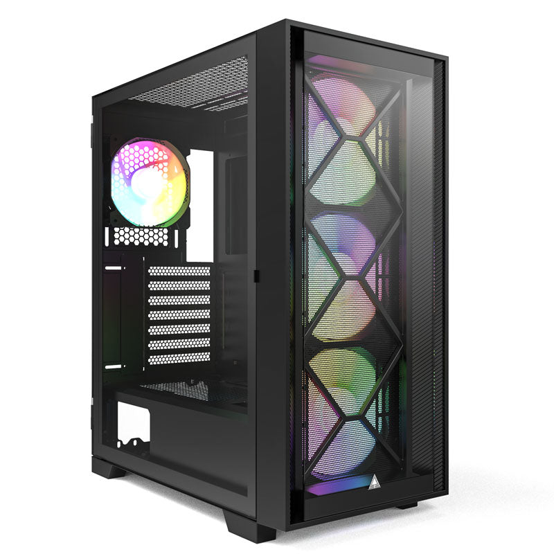 Montech AIR 1000 PREMIUM Tour Midi ATX Panneau Latéral en Verre Trempé Noir