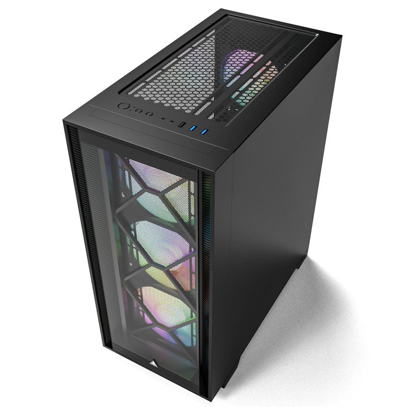 Montech AIR 1000 PREMIUM Tour Midi ATX Panneau Latéral en Verre Trempé Noir