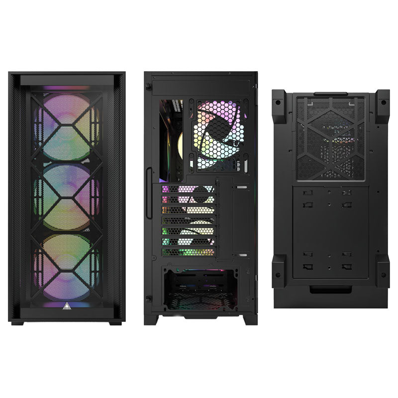 Montech AIR 1000 PREMIUM Tour Midi ATX Panneau Latéral en Verre Trempé Noir