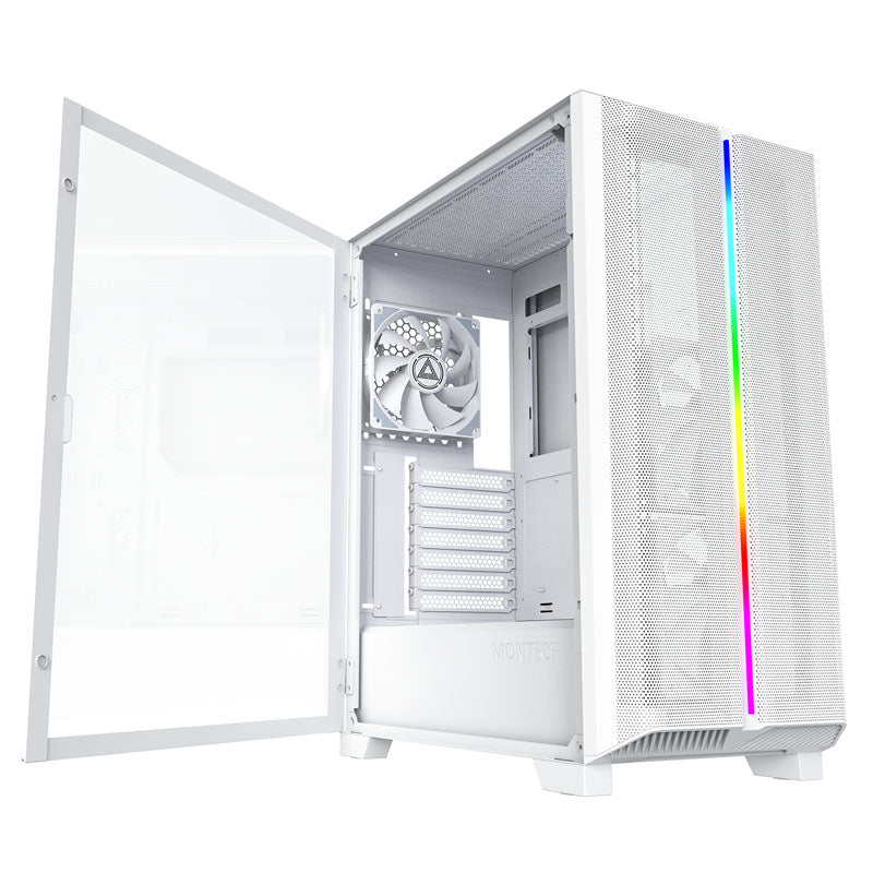 Montech SKY ONE Lite, Midi-Tower, Tempered Glass - weiß