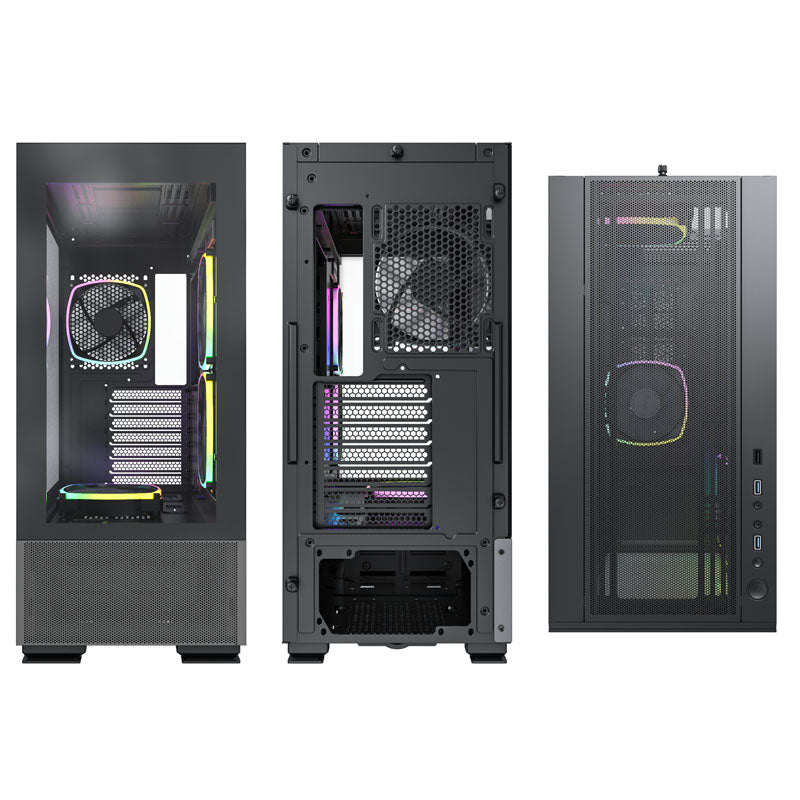 Montech SKY TWO, Midi-Tower - schwarz