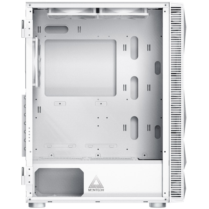 Montech X3 Mesh ATX Mid Tower White Tempered Glass Side Panel