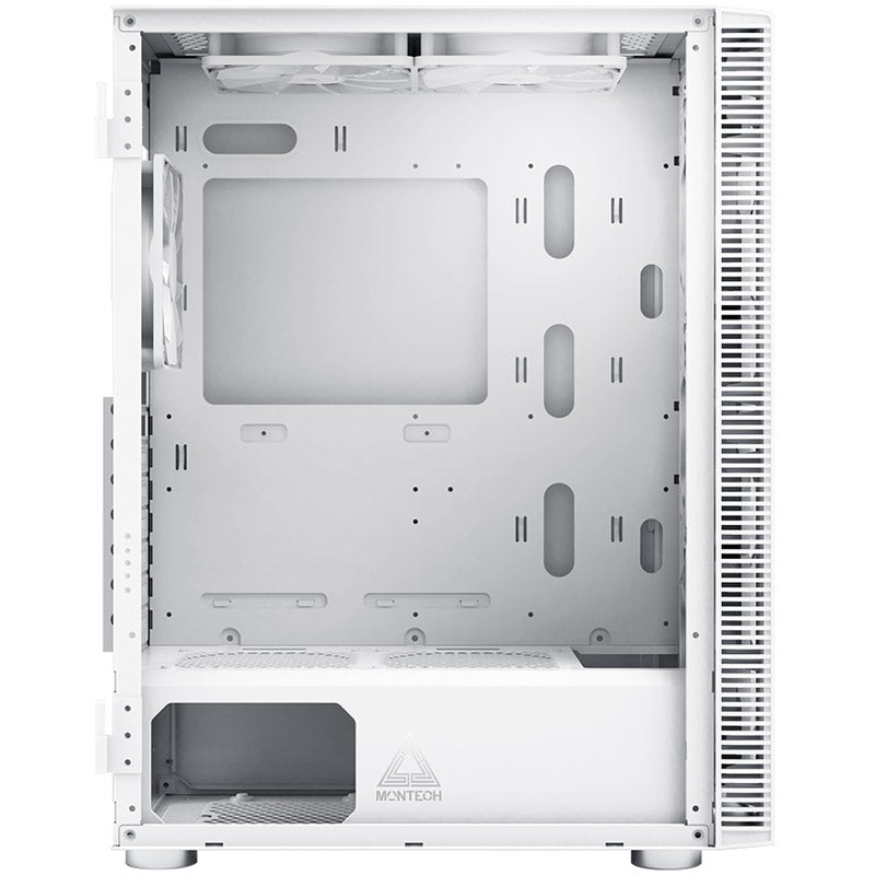 Montech X3 Glass Midi-Tower, RGB, Tempered Glass - weiß
