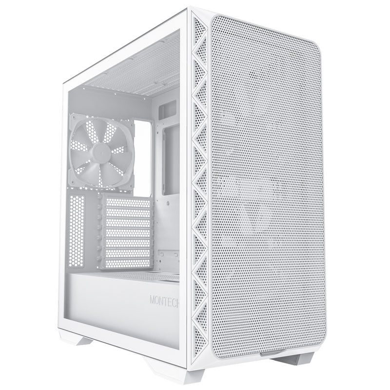 Montech AIR 903 BASE ATX Mid Tower White Tempered Glass Side Panel