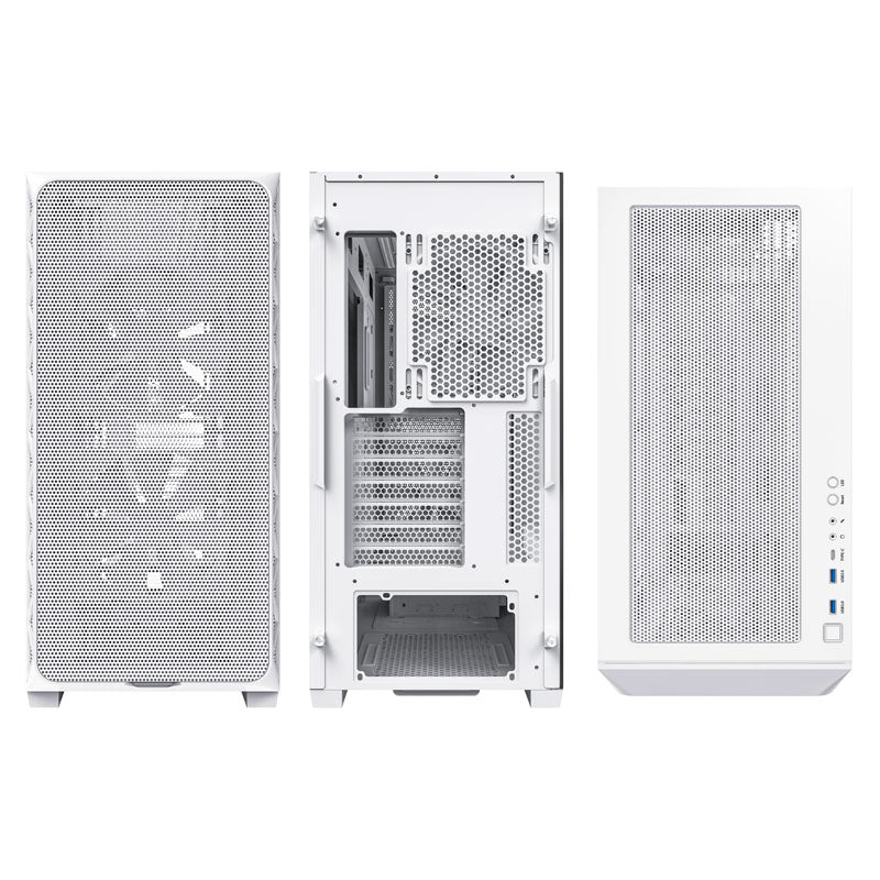 Montech AIR 903 BASE ATX Mid Tower White Tempered Glass Side Panel