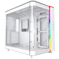 Montech KING 95 ATX Mid Tower blanc avec panneau latéral en verre trempé et panneau avant USB 3.2 Gen 1 Type-C/USB 3.2 Gen 1 Type-A