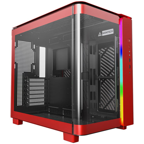 Montech KING 95 Midi-Tower, Tempered Glass, ARGB rot