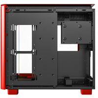 Montech KING 95 ATX Moyen Tour Rouge / Noir Panneau Latéral en Verre Trempé