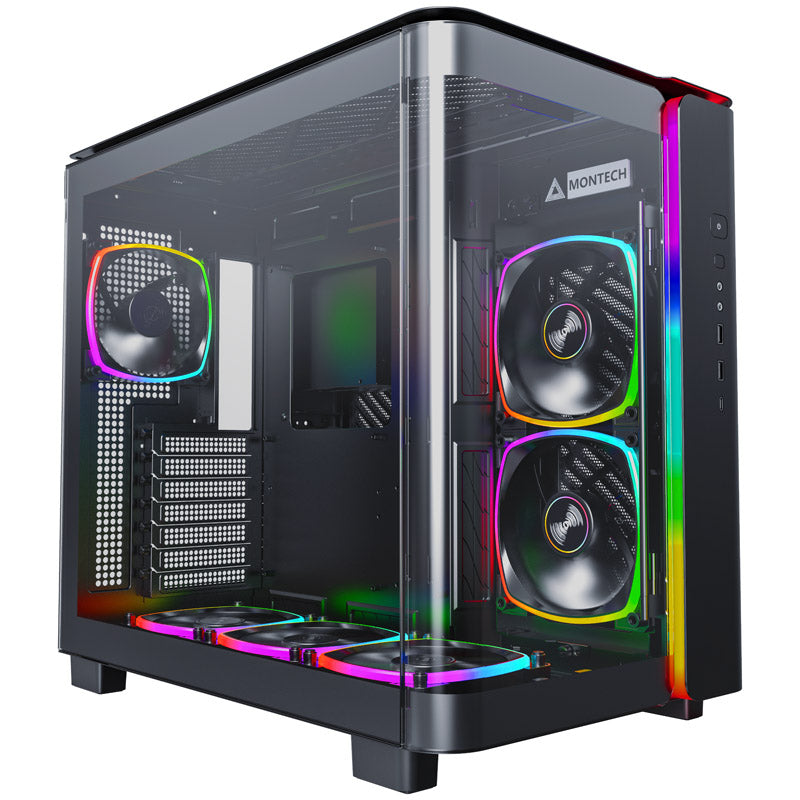 Montech KING 95 PRO ATX Mid Tower Black Tempered Glass Side Panel