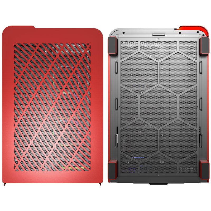 Montech KING 95 PRO ATX Mid Tower Red / Black Tempered Glass Side Panel with USB 3.2 Gen 2 Type-C and USB 3.2 Gen 1 Type-A