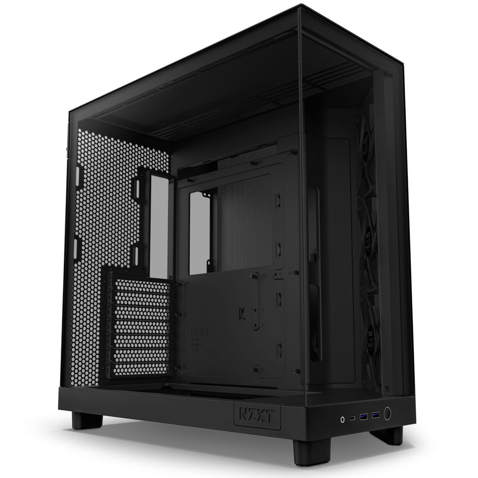 NZXT H6 Flow ATX Mid Tower Nero con pannello laterale in vetro temperato
