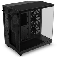NZXT H6 Flow ATX Mid Tower Black with Tempered Glass Side Panel