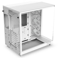 NZXT H6 Flow RGB ATX Mid Tower White Tempered Glass