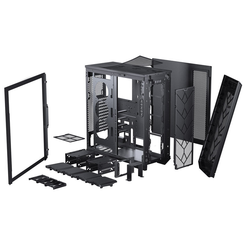 Phanteks Enthoo Pro 2 Server Edition ATX Full Tower Black with Tempered Glass Side Panel and USB 3.2 Gen 2 Type-C, USB 3.2 Gen 1 Type-A