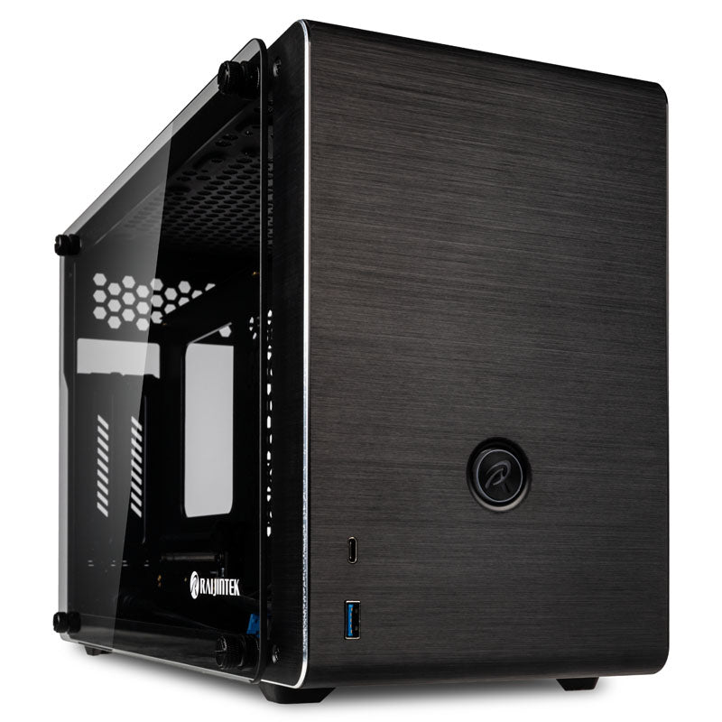 Raijintek Ophion Mini-ITX Gehäuse, Tempered Glass - schwarz