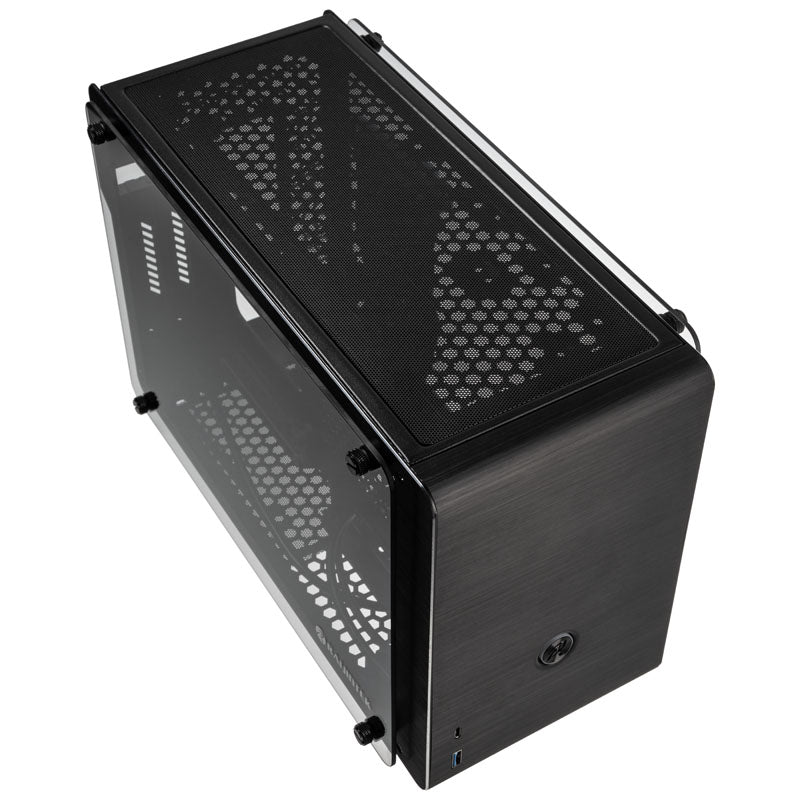 Raijintek Ophion Mini-ITX Gehäuse, Tempered Glass - schwarz