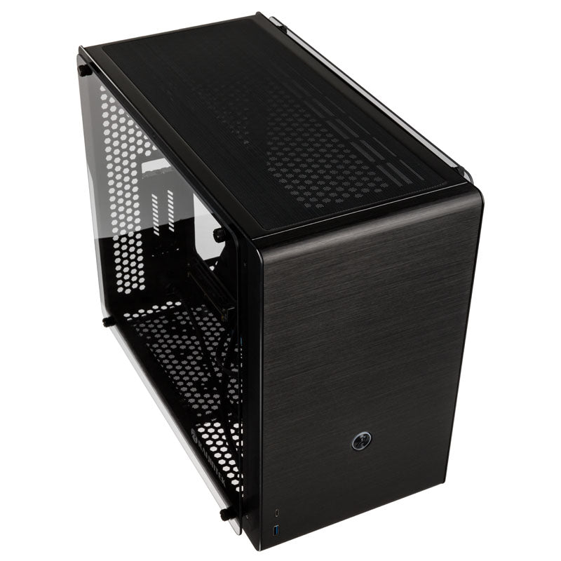 Raijintek Ophion M Evo TGS Micro-ATX Gehäuse, Tempered Glass - schwarz