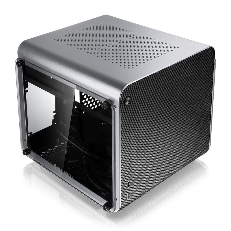 Raijintek METIS EVO TG Mini-ITX Gehäuse, Tempered Glass - silber