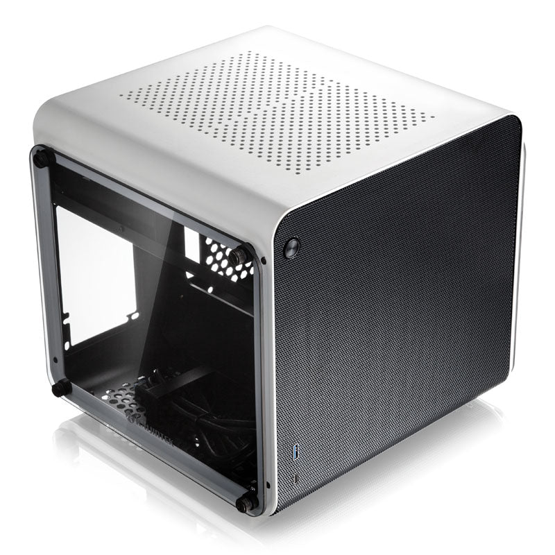Raijintek METIS EVO TG Mini-ITX Gehäuse, Tempered Glass - weiß