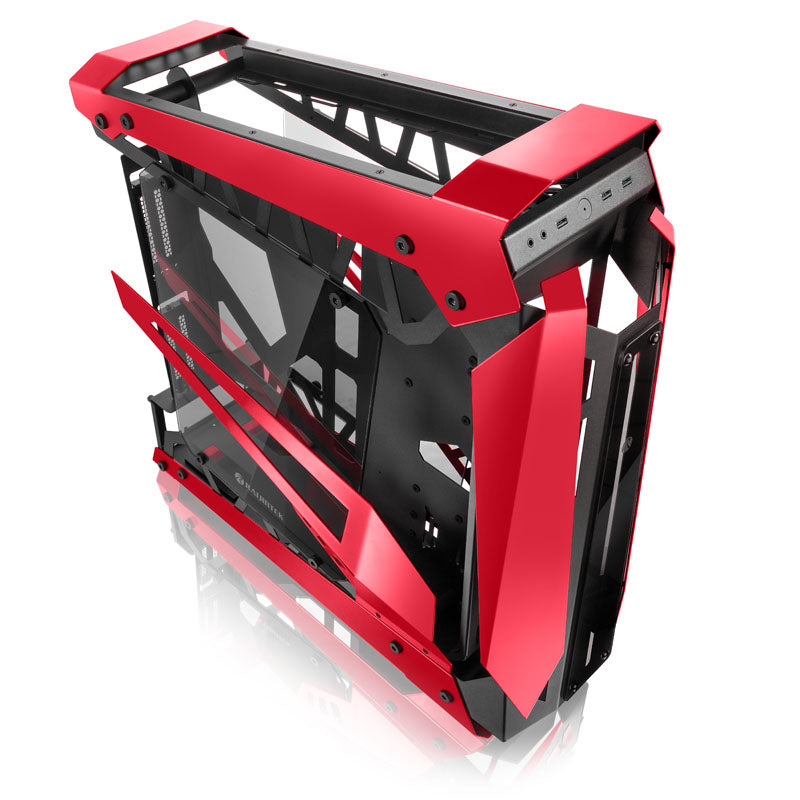 Raijintek NYX PRO Showcase Big-Tower, Tempered Glass - rot