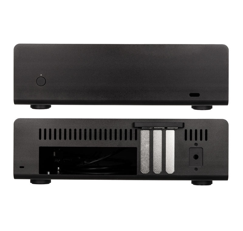 Streacom ST-FC9B Alpha Fanless HTPC Aluminium Gehäuse - schwarz