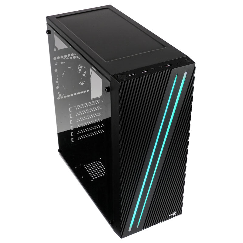 Aerocool STREAK RGB Midi-Tower - schwarz Window