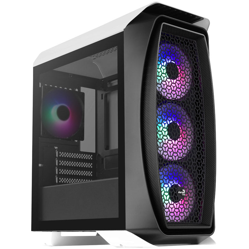 Aerocool Aero One Mini Frost Micro-ATX Gehäuse, Tempered Glass - weiß