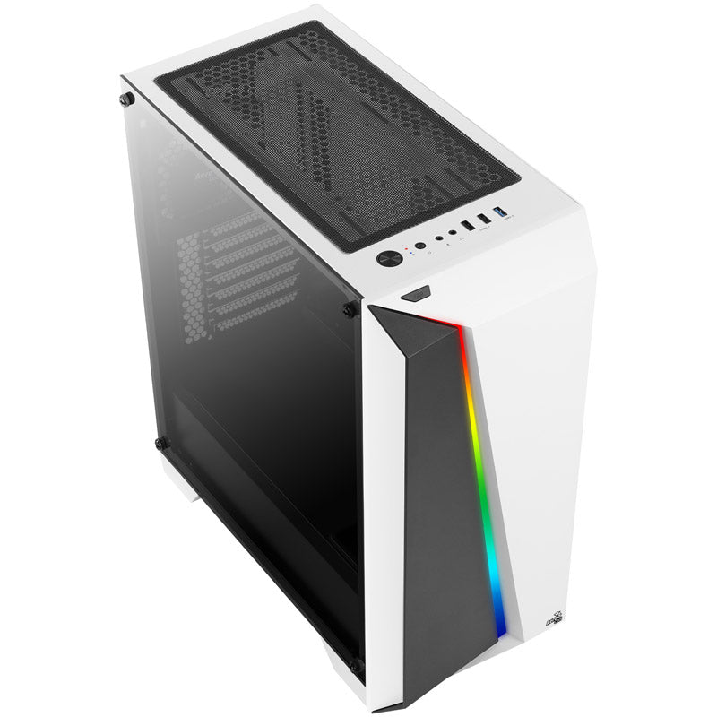 Aerocool Cylon Pro Tempered Glass Midi-Tower - weiß