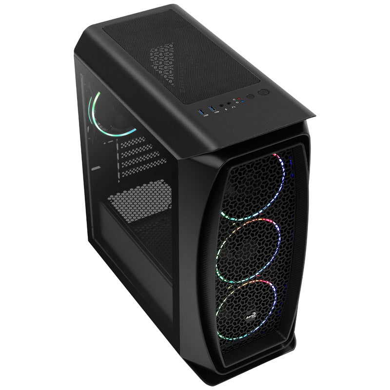 Aerocool Aero One Mini Eclipse Midi-Tower, Tempered Glass - schwarz