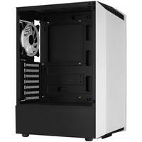 Aerocool Bionic v2 Midi-Tower, RGB, Tempered Glass - schwarz/weiß