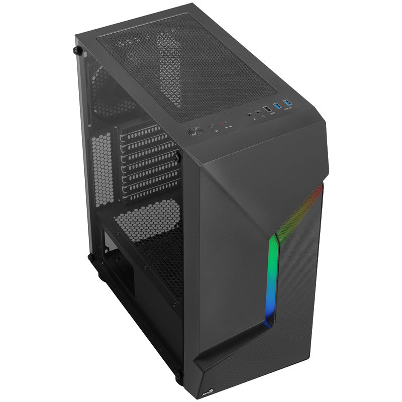Aerocool Scape-G-BK-v1 Midi-Tower, Tempered Glass - schwarz