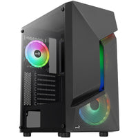 Aerocool Scape-G-BK-v3 Midi-Tower, Tempered Glass, ARGB - schwarz