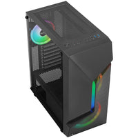 Aerocool Scape-G-BK-v3 Midi-Tower, Tempered Glass, ARGB - schwarz