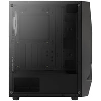 Aerocool Scape-G-BK-v3 Midi-Tower, Tempered Glass, ARGB - schwarz