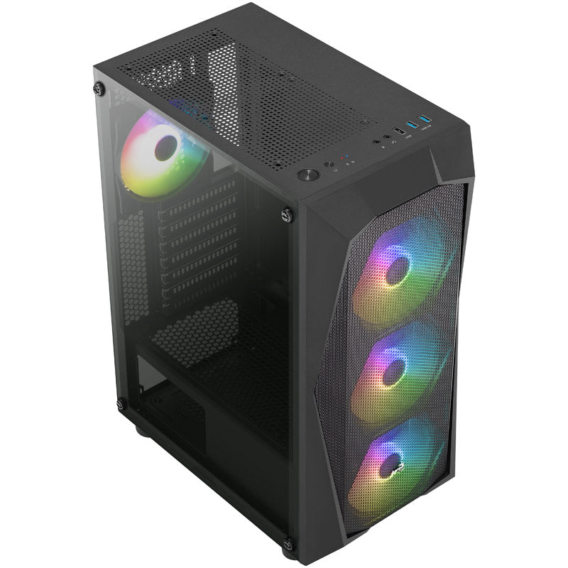 Aerocool Falcon V2 Midi-Tower - Acrylglas schwarz